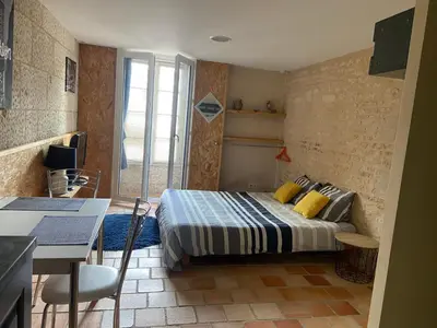 Un ou plusieurs lits dans un hébergement de l'établissement Les portes du marais