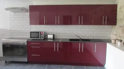Cuisine ou kitchenette dans l'établissement Verseau, Les Constellations