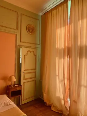 Un ou plusieurs lits dans un hébergement de l'établissement Chateau du Fraisse