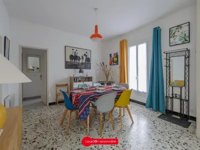 Plan de l'établissement Échoppe confortable à 200m de la plage - 4 pers, patio, cuisine équipée - FR-1-258-198