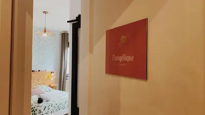 Un ou plusieurs lits dans un hébergement de l'établissement La maison d'Angelique - Coliving Hotel - Gare de Niort