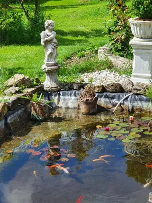 Jardin de l'établissement La Fontenelle Meublé T2