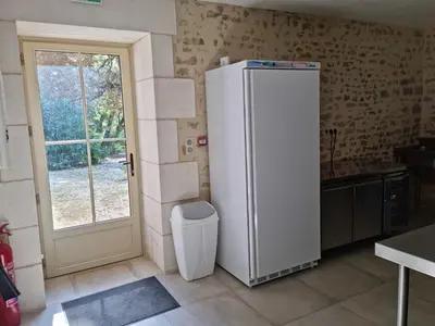 Cuisine ou kitchenette dans l'établissement Château de la Cressonnière