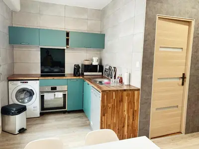Cuisine ou kitchenette dans l'établissement T2 Moderne au Cœur Poitiers