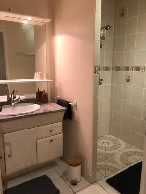 Salle de bains dans l'établissement Gîte “Les reflets de la Charente”