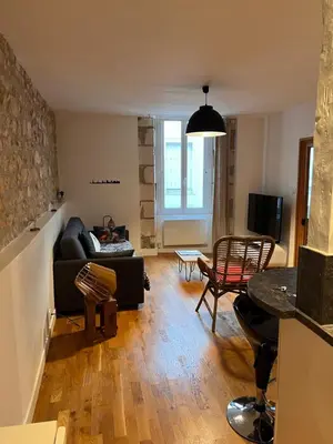 Coin salon dans l'établissement Nid douillet T2 wifi centre historique 3 étoiles