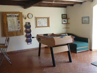 Coin salon dans l'établissement Gîte de La Pomerie