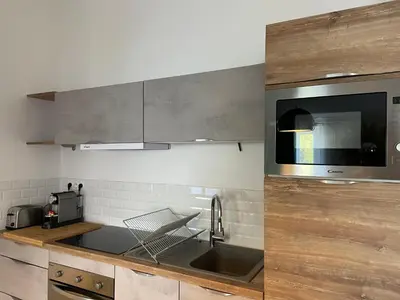 Cuisine ou kitchenette dans l'établissement La Chabotine -T2 Calme, et Lumineux