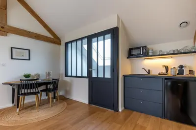 Cuisine ou kitchenette dans l'établissement La Burie