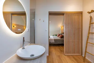 Salle de bains dans l'établissement La Burie