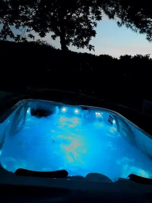 Piscine de l'établissement Gîte dans une ambiance végétale avec Spa privatif ou située à proximité