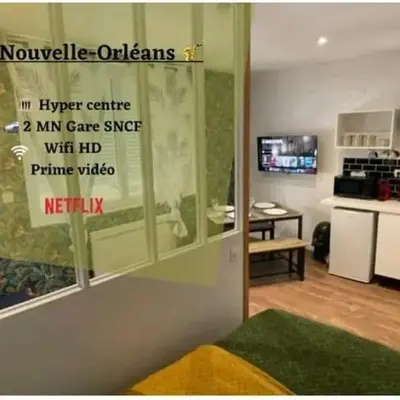 La Nouvelle-Orléans - hyper-centre- 2mn SNCF - Wi-Fi Netflix gratuit