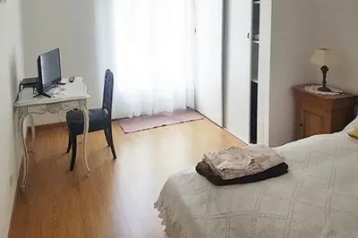Un ou plusieurs lits dans un hébergement de l'établissement maison calme et paisible