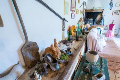 Coin salon dans l'établissement A L'Antan - La Ferme D'Octave