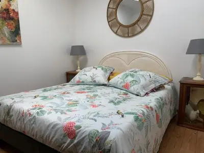 Un ou plusieurs lits dans un hébergement de l'établissement Gite du Logis de la Roche - Niort - Chauray