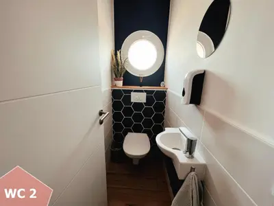Salle de bains dans l'établissement Maison au calme à 5min de Cognac pour 1 à 8 pers