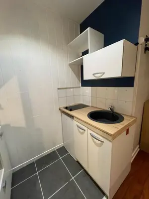 Cuisine ou kitchenette dans l'établissement L’hiver de Mélusine