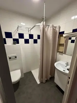 Salle de bains dans l'établissement Hôtel Le Prince, Poitiers Gare