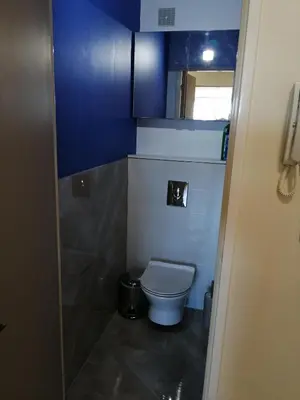 Salle de bains dans l'établissement Réter