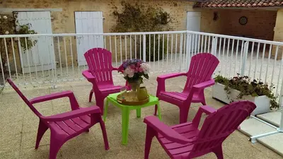 Balcon ou terrasse dans l'établissement Repos et détente au cœur des richesses du Poitou