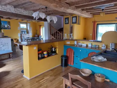 Cuisine ou kitchenette dans l'établissement Le Moulin d'Errol