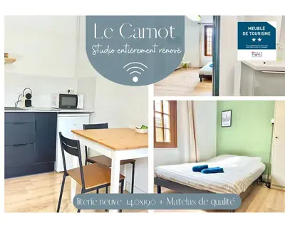 Cuisine ou kitchenette dans l'établissement Le Mélusine , à 50m de la gare de Poitiers