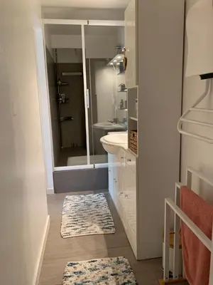 Salle de bains dans l'établissement Au fil de l’eau