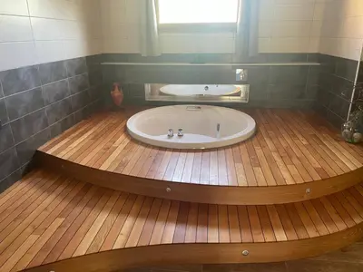 Salle de bains dans l'établissement Le Petit courault