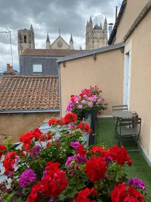 Jardin de l'établissement • Bel appartement - centre historique de Poitiers