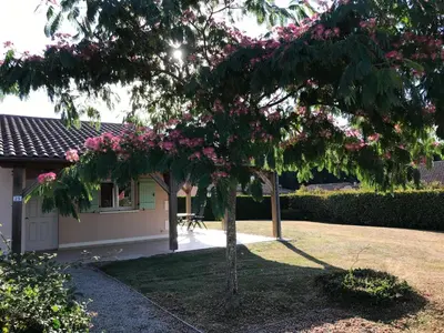 Jardin de l'établissement Villa in Les Forges with Golf & Pool Access
