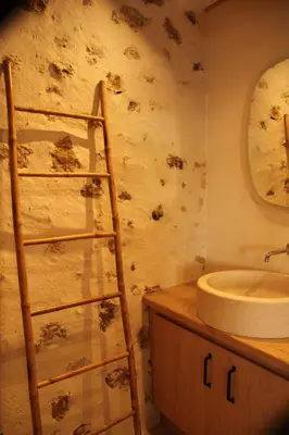 Salle de bains dans l'établissement Gîte de bien-être de la symphonie du vivant