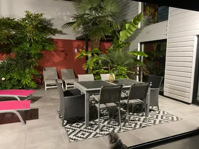 Coin salon dans l'établissement Maison loft