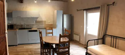 Cuisine ou kitchenette dans l'établissement La Chaudiette 1888