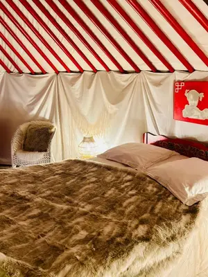 Un ou plusieurs lits dans un hébergement de l'établissement Home Paradis & Spa - Ecolodge