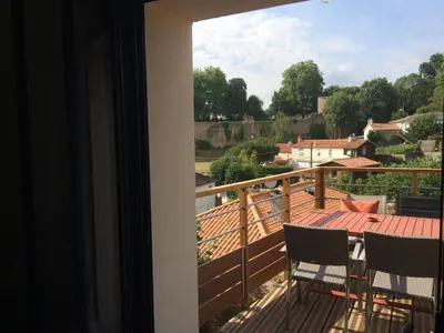Balcon ou terrasse dans l'établissement Les 3 pigeons