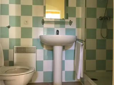 Salle de bains dans l'établissement Villa in Les Forges with Golf & Pool Access