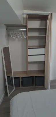Un ou plusieurs lits dans un hébergement de l'établissement Appartement chaleureux à 5 mins de La Rochelle