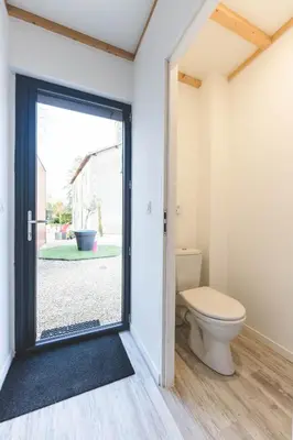 Salle de bains dans l'établissement Domaine des Tilleuls