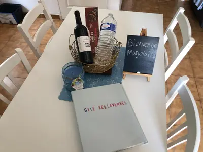 Boissons dans l'établissement Gîte des Lavandes