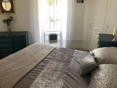 Un ou plusieurs lits dans un hébergement de l'établissement Gîte des Lavandes