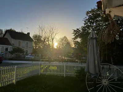 Lever ou coucher de soleil vu de la maison de vacances ou à proximité