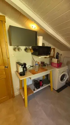 Cuisine ou kitchenette dans l'établissement ENTRE PIERRE ET BOIS