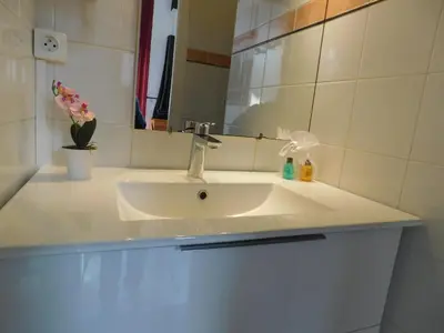 Salle de bains dans l'établissement Studio Le Terminus