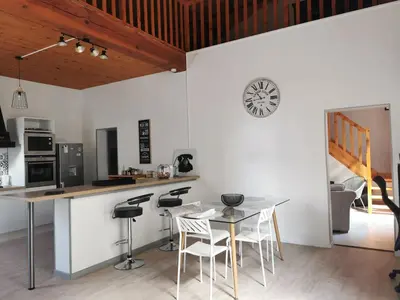 Cuisine ou kitchenette dans l'établissement Chez Alex et Sophie