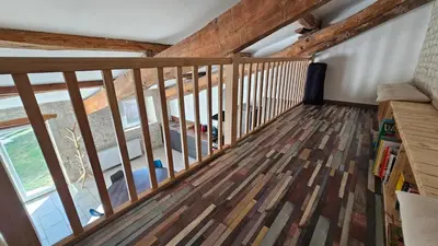 Coin salon dans l'établissement Gîte familial de 5 personnes