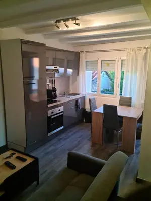 Cuisine ou kitchenette dans l'établissement Logement entier situé à Taponnat Fleurignac.