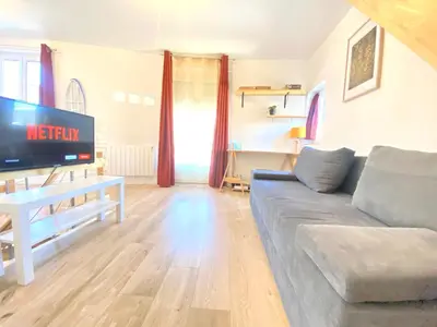 Coin salon dans l'établissement - Le Lys - Magnifique maisonnette avec terrasse