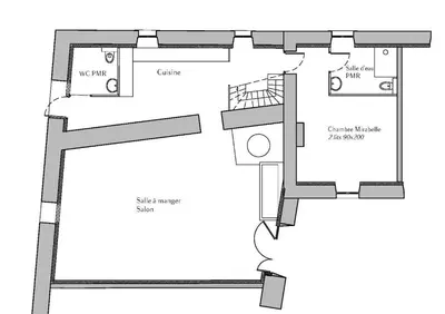 Plan de l'établissement Château de Parançay - 15 people lodge