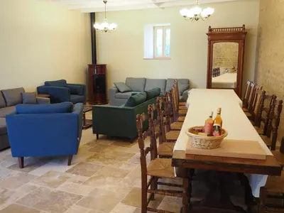 Coin salon dans l'établissement Château de Parançay - 15 people lodge