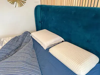 Un ou plusieurs lits dans un hébergement de l'établissement Votre Escale Boule d Or Sauna & Spa